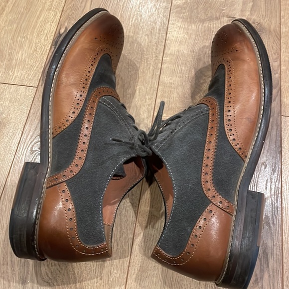 Wingtip Foundry men brown shoes size 8.5 - 41 vintage style. - Picture 6 of 10